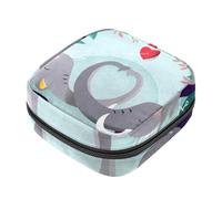 Borsa portaoggetti per assorbenti igienici, bella borsa per il primo ciclo mestruale con dente di leone sotto il sole per ragazze e donne, sacchetto per coppette mestruali femminili borse per tamponi