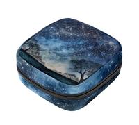 Borsa portaoggetti per assorbenti igienici, borsa astratta per il primo periodo della Via Lattea per ragazze e donne, sacchetto per coppette mestruali femminili borse per tamponi mestruali Holde