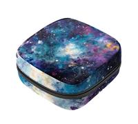 Borsa portaoggetti per assorbenti igienici, borsa con cerniera, motivo misterioso, universo, spazio, cielo stellato, borsa per mestruazioni femminili