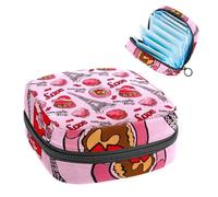 Borsa portaoggetti per assorbenti igienici, borsa mestruale per coppette mestruali, organizer per assorbenti femminili, tazza da caffè macaron Paris Tower