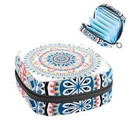 Borsa portaoggetti per assorbenti igienici, borsa mestruale per coppette mestruali, organizer per donne e ragazze, stile indiano mandala bohémien floreale