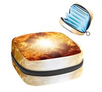 Borsa portaoggetti per assorbenti igienici, borsa per coppette mestruali, organizer per assorbenti mestruali, organizer per donne e ragazze, nuvole cielo, cumulo, nuvole