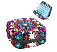 Borsa portaoggetti per assorbenti igienici, borsa per coppette mestruali, organizer per assorbenti mestruali, organizer per donne e ragazze, mandala indiano