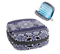 Borsa portaoggetti per assorbenti igienici, borsa per coppette mestruali, organizer per assorbenti mestruali, organizer per donne e ragazze, motivo mandala retrò indiano boho