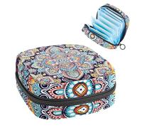 Borsa portaoggetti per assorbenti igienici, borsa per coppette mestruali, organizer per assorbenti mestruali, organizer per donne e ragazze, mandala con diamanti