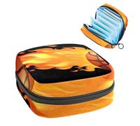 Borsa portaoggetti per assorbenti igienici, borsa per il primo periodo del paesaggio del lago con acqua al tramonto borsa per ragazze e donne, sacchetto per coppette mestruali femminili borse per