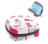 Borsa portaoggetti per assorbenti igienici, borsa per il primo periodo del paesaggio del lago con acqua al tramonto borsa per ragazze e donne, sacchetto per coppette mestruali femminili borse per
