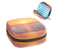 Borsa portaoggetti per assorbenti igienici, borsa per il primo periodo del paesaggio del lago con acqua al tramonto borsa per ragazze e donne, sacchetto per coppette mestruali femminili borse per