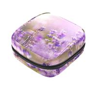 Borsa portaoggetti per assorbenti igienici, borsa per il primo periodo del paesaggio primaverile della casa del fiume per ragazze e donne, sacchetto per coppette mestruali femminili borse per tamponi