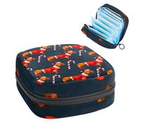 Borsa portaoggetti per assorbenti igienici, borsa per il primo periodo di sport palla da rugby per ragazze e donne, borsa per coppette mestruali femminili borse per tamponi mestruali Holde,