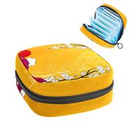 Borsa portaoggetti per assorbenti igienici, borsa tradizionale giapponese con fiori di ciliegio e geisha per il primo periodo, per ragazze e donne, sacchetto per coppette mestruali femminili borse per