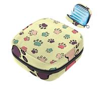 Borsa portaoggetti per assorbenti igienici, cane gatto Paw-610, borsa per il primo ciclo mestruale per ragazze e donne, sacchetto per coppette mestruali femminili sacchetti per tamponi mestruali Holde