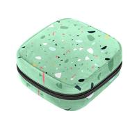 Borsa portaoggetti per assorbenti igienici, carta verde con motivo tagliato per il primo periodo, borsa per ragazze e donne, sacchetto per coppette mestruali femminili sacchetti per tamponi mestruali