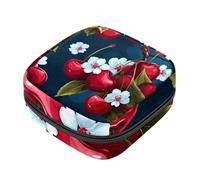 Borsa portaoggetti per assorbenti igienici, Cherry-783, borsa per il primo ciclo mestruale, per ragazze e donne, sacchetto per coppetta mestruale, sacchetti per tamponi mestruali femminili Holde