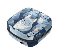 Borsa portaoggetti per assorbenti igienici, Chinchilla-1982, borsa per kit per il primo ciclo mestruale per ragazze e donne, sacchetto per coppette mestruali femminili borse per tamponi mestruali