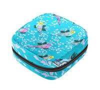 Borsa portaoggetti per assorbenti igienici, con graziosi elefanti della foresta e fiume della foresta per le prime mestruazioni, per ragazze e donne, per coppette mestruali femminili, Multicolore 6,