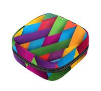 Borsa portaoggetti per assorbenti igienici, con graziosi elefanti della foresta e fiume della foresta per le prime mestruazioni, per ragazze e donne, per coppette mestruali femminili, multicolore 3,