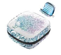 Borsa portaoggetti per assorbenti igienici, con mappa del mondo con bussola per il primo periodo mestruale, borsa per ragazze e donne, sacchetto per coppette mestruali femminili, Multicolore 8,
