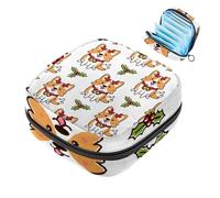 Borsa portaoggetti per assorbenti igienici, Cute Dogs-1762 Borsa per kit per il primo ciclo mestruale per ragazze e donne, sacchetto per coppetta mestruale femminile borse per tamponi mestruali Holde