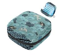 Borsa portaoggetti per assorbenti igienici, dinosauro giallo Hello First Period Kit Bag per ragazze e donne, sacchetto mestruale per coppette mestruali femminili sacchetti per tamponi mestruali Holde,