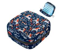 Borsa portaoggetti per assorbenti igienici, divertente scimmia Gorila, occhiali Patern First Period Kit Bag per ragazze e donne, sacchetto per coppette mestruali femminili Borse per tamponi mestruali