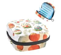 Borsa portaoggetti per assorbenti igienici, elementi di uova di Pasqua senza cuciture, borsa portatile per assorbenti mestruali, per donne, scuola, ufficio