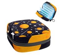 Borsa portaoggetti per assorbenti igienici, francobolli con supporto a torre geisha giapponese, borsa per kit per il primo periodo per ragazze e donne, sacchetto per coppetta mestruale femminile borse