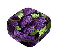 Borsa portaoggetti per assorbenti igienici, Grape-1487 Borsa per kit per il primo ciclo mestruale per ragazze e donne, sacchetto per coppetta mestruale femminile borse per tamponi mestruali Holde