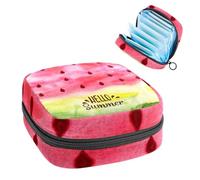 Borsa portaoggetti per assorbenti igienici, grazioso elefante circo che gioca a palla per il primo periodo, borsa per ragazze e donne, sacchetto per coppette mestruali femminili borse per tamponi