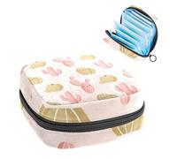 Borsa portaoggetti per assorbenti igienici, grazioso elefante circo che gioca a palla per il primo periodo, borsa per ragazze e donne, sacchetto per coppette mestruali femminili borse per tamponi