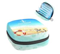 Borsa portaoggetti per assorbenti igienici, Happy Memorial Day, bandiera americana blu per il primo periodo mestruale, borsa per ragazze e donne, sacchetto per coppette mestruali femminili sacchetti