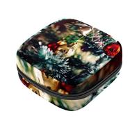 Borsa portaoggetti per assorbenti igienici, Lotus First Period, borsa per ragazze e donne, per coppette mestruali femminili, Multicolore 8, 4.7x6.6x6.6 in/12x17x17 cm