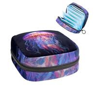 Borsa portaoggetti per assorbenti igienici, meduse - 90 kit per il primo ciclo mestruale per ragazze e donne, sacchetto per coppette mestruali femminili borse per tamponi mestruali Holde