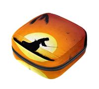 Borsa portaoggetti per assorbenti igienici, modello Kendo Silhouette Beach modello primo ciclo borsa per ragazze e donne, sacchetto per coppette mestruali femminili borse per tamponi mestruali Holde,