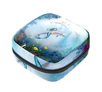 Borsa portaoggetti per assorbenti igienici, modello Kendo Silhouette Beach modello primo ciclo borsa per ragazze e donne, sacchetto per coppette mestruali femminili borse per tamponi mestruali Holde,