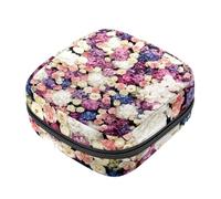 Borsa portaoggetti per assorbenti igienici, motivo caleidoscopio blu con falchi di neve per il primo periodo, borsa per ragazze e donne, sacchetto per coppette mestruali femminili borse per tamponi