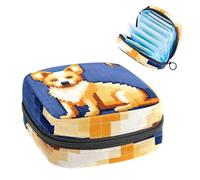 Borsa portaoggetti per assorbenti igienici, motivo cane, 1982, borsa per kit per il primo ciclo mestruale per ragazze e donne, sacchetto per coppette mestruali femminili borse per tamponi mestruali
