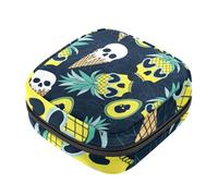 Borsa portaoggetti per assorbenti igienici, motivo estivo flamenco, borsa per il primo periodo mestruale, per ragazze e donne, sacchetto per coppette mestruali femminili, Multicolore 9, 1 count (Pack