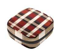 Borsa portaoggetti per assorbenti igienici, motivo scozzese, borsa per il primo ciclo mestruale, per ragazze e donne, borsa per coppetta mestruale, porta tamponi mestruali femminili