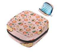 Borsa portaoggetti per assorbenti igienici, Peach-1091, borsa per kit primo ciclo per ragazze e donne, sacchetto per coppetta mestruale femminile borse per tamponi mestruali Holde