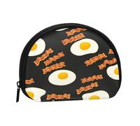Borsa portaoggetti per assorbenti igienici per il trucco Bacon And Eggs, portamonete per cosmetici da donna