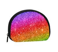Borsa portaoggetti per assorbenti igienici per il trucco con glitter colorati, portamonete per cosmetici da donna