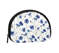 Borsa portaoggetti per assorbenti igienici per il trucco, piccola, a forma di fiore di fiordaliso, portamonete per cosmetici da donna