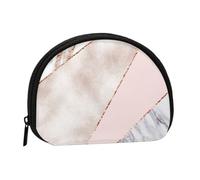 Borsa portaoggetti per assorbenti igienici per il trucco, piccola, in marmo rosa misto oro, portamonete per cosmetici da donna