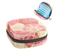 Borsa portaoggetti per assorbenti igienici, sacchetto mestruale per coppette mestruali, organizer per assorbenti femminili, ornamento etnico mandala floreale