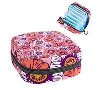 Borsa portaoggetti per assorbenti igienici, sacchetto mestruale per coppette mestruali, organizer per assorbenti femminili, fiori estivi di camomilla