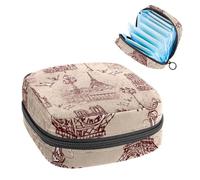 Borsa portaoggetti per assorbenti igienici, sacchetto mestruale per coppette mestruali, organizer per assorbenti femminili, The River Seine Notre Dame