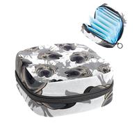 Borsa portaoggetti per assorbenti igienici, sacchetto mestruale per coppette mestruali, organizer per assorbenti femminili, cane Shar Pei grigio