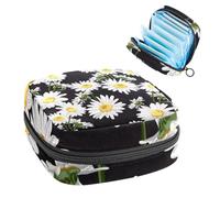 Borsa portaoggetti per assorbenti igienici, sacchetto mestruale per coppette mestruali, organizer per assorbenti femminili, fiori di camomilla