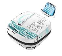 Borsa portaoggetti per assorbenti igienici, Sea Dream Voyage First Period Kit Bag per ragazze e donne, sacchetto per coppette mestruali femminili Borse per tamponi mestruali Holde, Multicolore 1,